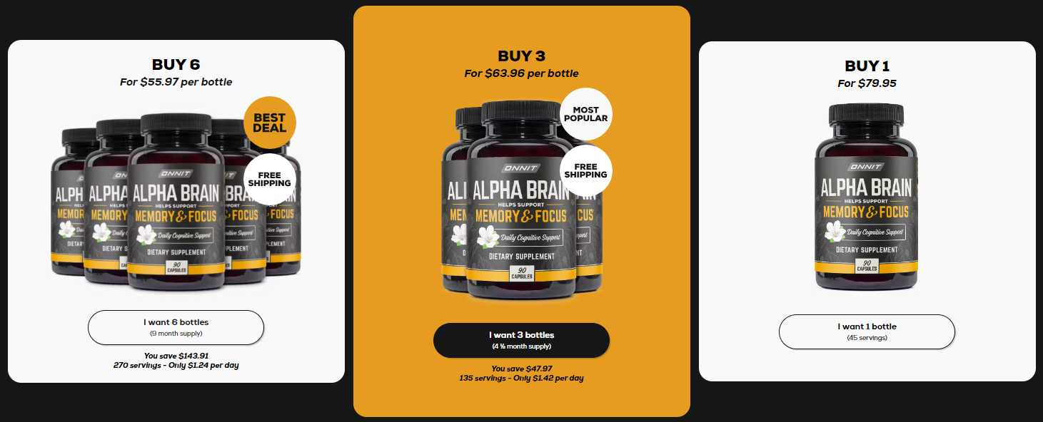 Alpha Brain Buy